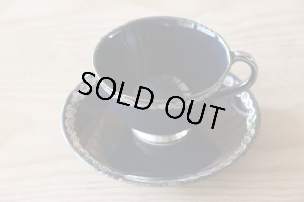 画像2: 稲村真耶　ルリ釉銀彩　カップ＆ソーサー (2)