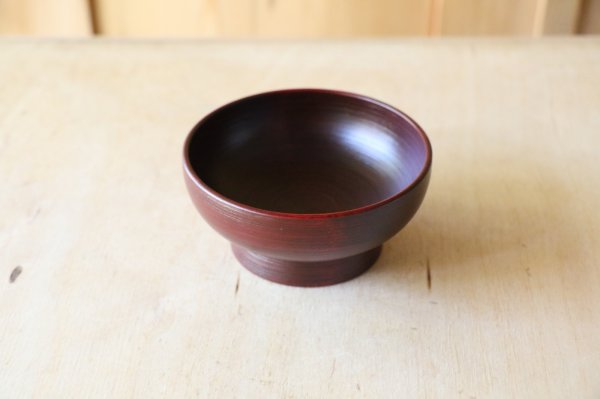 画像2: ふじい製作所　高台小皿　赤 (2)