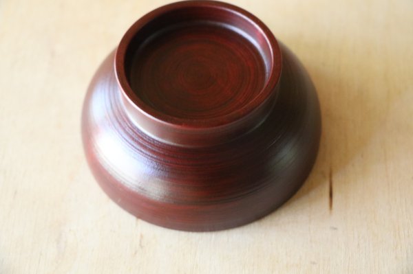 画像5: ふじい製作所　高台小皿　赤 (5)