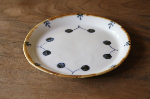 画像1: 田屋道子　丸パン皿M (1)