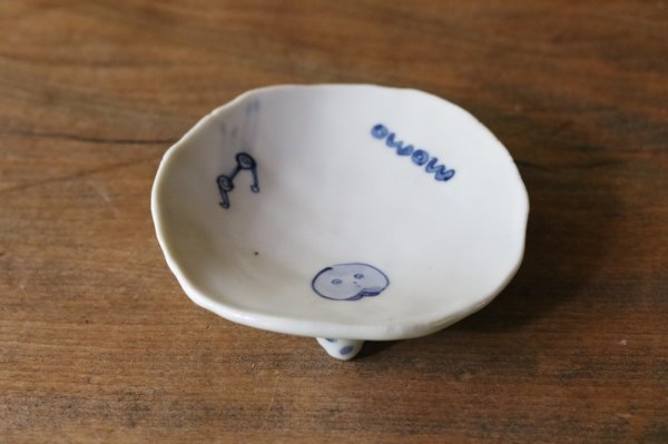 画像1: Rachel Omelet   染付豆皿 (1)